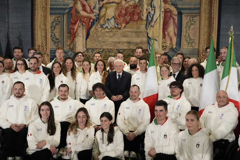 Qurinale, Mattarella con gli atleti in partenza per i Giochi Olimpici 1