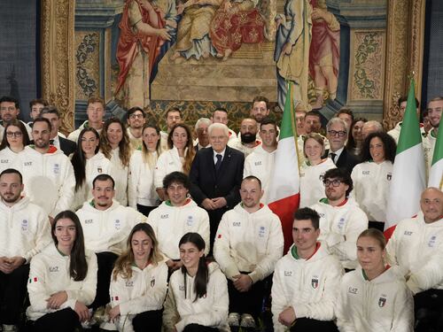 Quirinale, Mattarella con gli atleti in partenza per i Giochi Olimpici