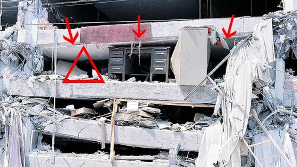 Terremoto, ecco come sopravvivere: la teoria del "Triangolo della vita"