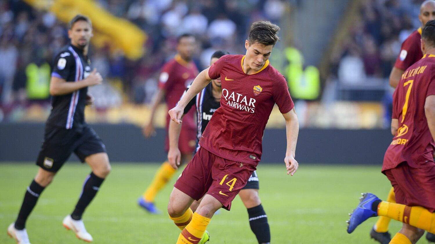 Serie A, la Roma ne fa quattro alla Samp. Empoli ok, pari tra Chievo e Bologna