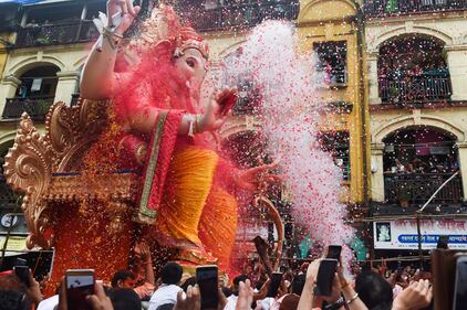 India, le celebrazioni del Ganesh Chaturthi festival 10