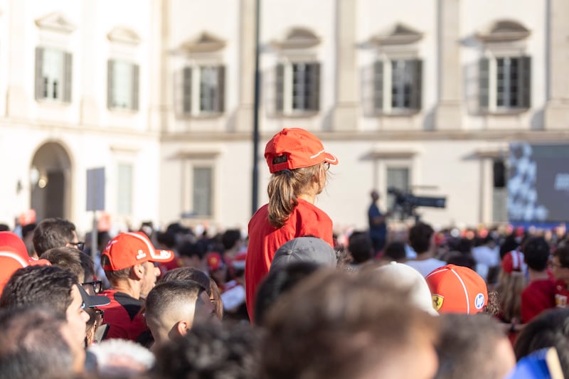 Milano - Evento Ferrari prima del Gran premio di Monza
