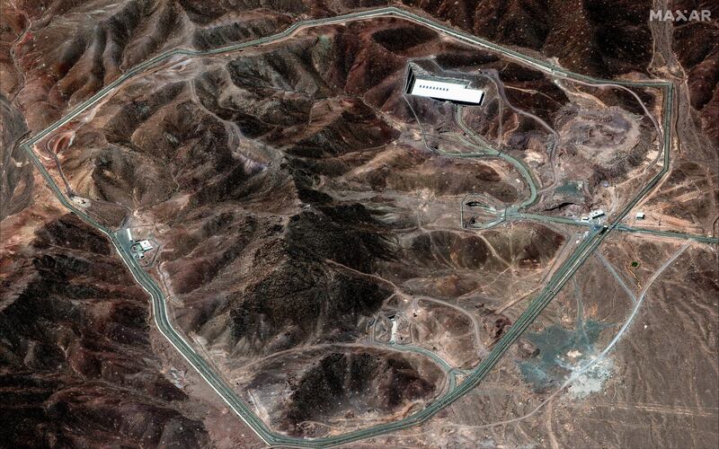 Il sito di Fordow visto dal satellite