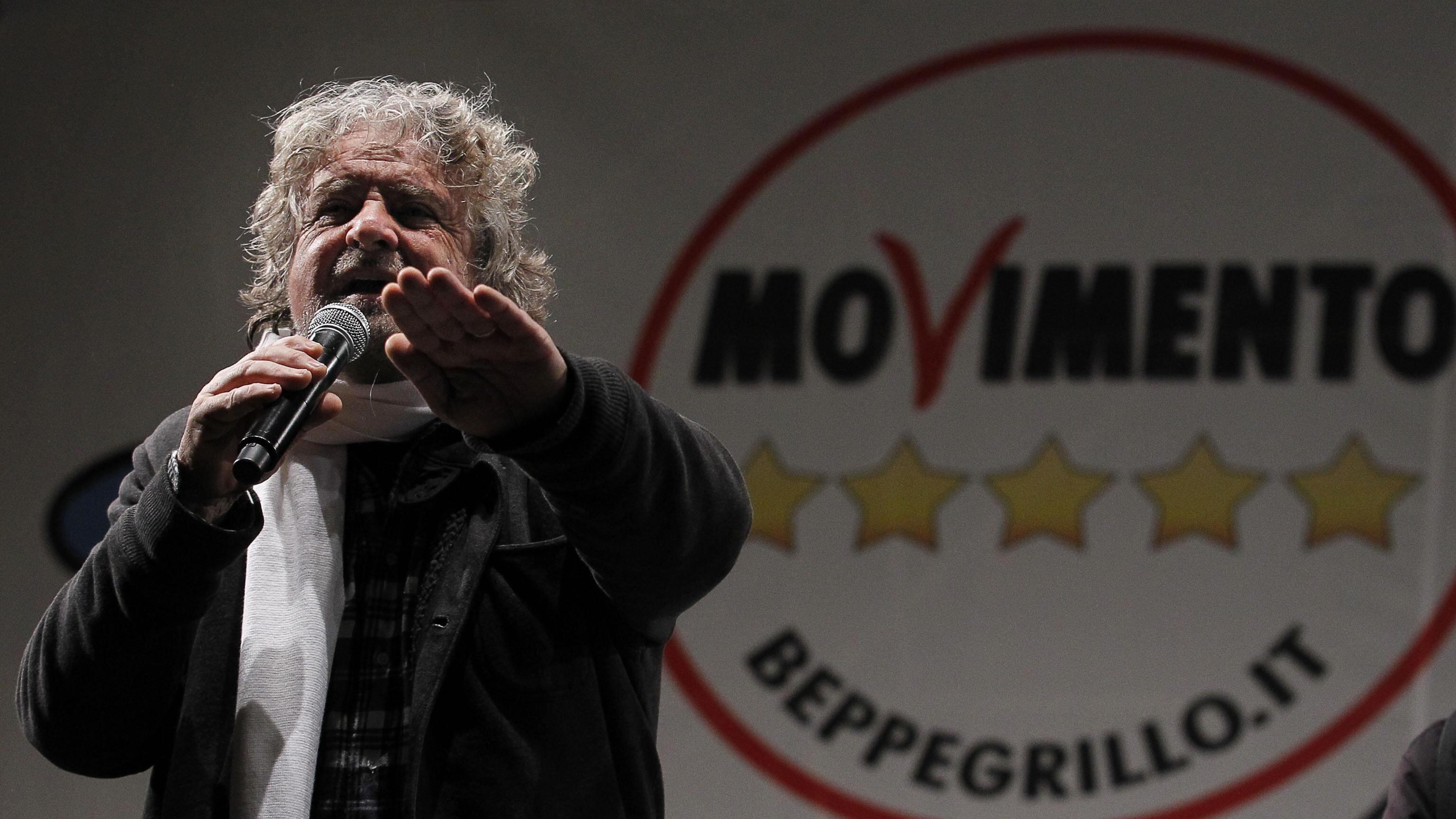 Grillo: "Il Pd è impresentabile. Boldrini e Grasso sono foglie di fico"