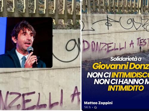 "Donzelli a testa in giù" su un muro a Firenze. La condanna di Fdi: "Le minacce non ci intimidiscono"