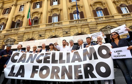 Esodati, Salovini guida l'occupazione del Mef 9