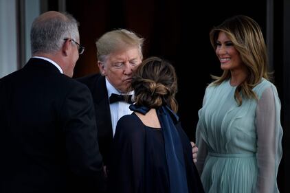 Il presidente Trump e la cenad i Stato in onore del primo ministro australiano 1