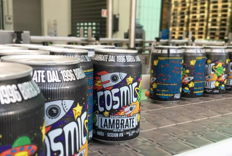 Produzione delle lattine del Birrificio Lambrate di Milano