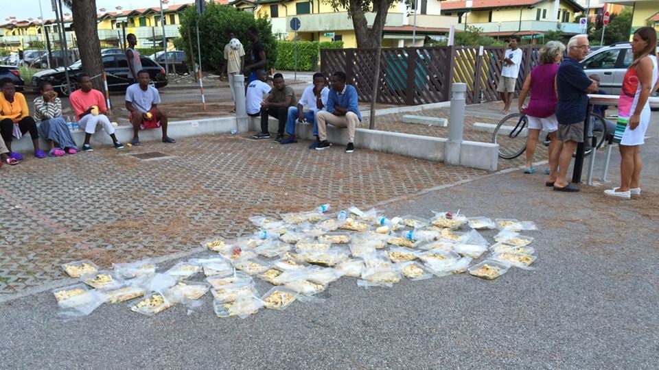 Protesta profughi eraclea