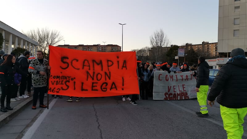 Manifestazioni contro la Lega a Scampia 6