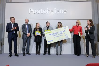 La cerimonia di premiazione del premio giornalistico Tg Poste 1