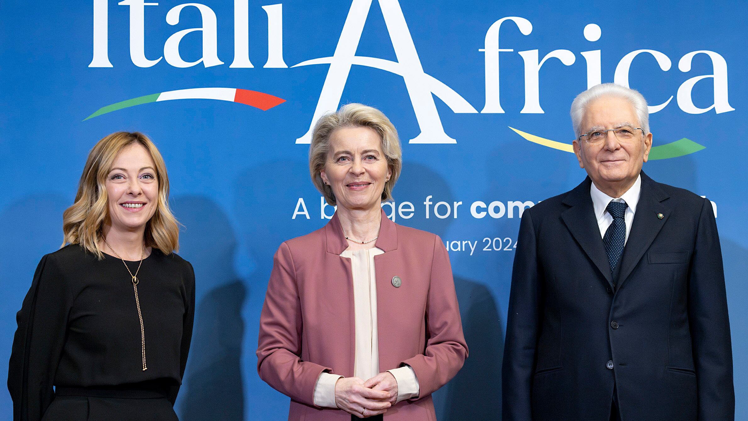 Via al summit sull'Africa. L'Ue: "Sì al Piano Mattei"