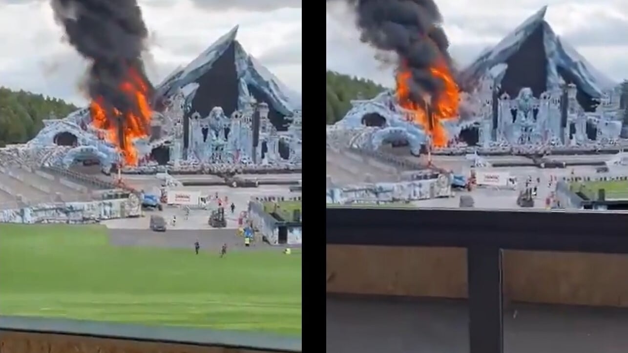 Paura al festival Tomorrowland in Belgio: incendio fuori controllo divora il palco principale
