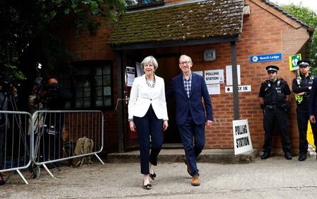 Theresa May al voto 4