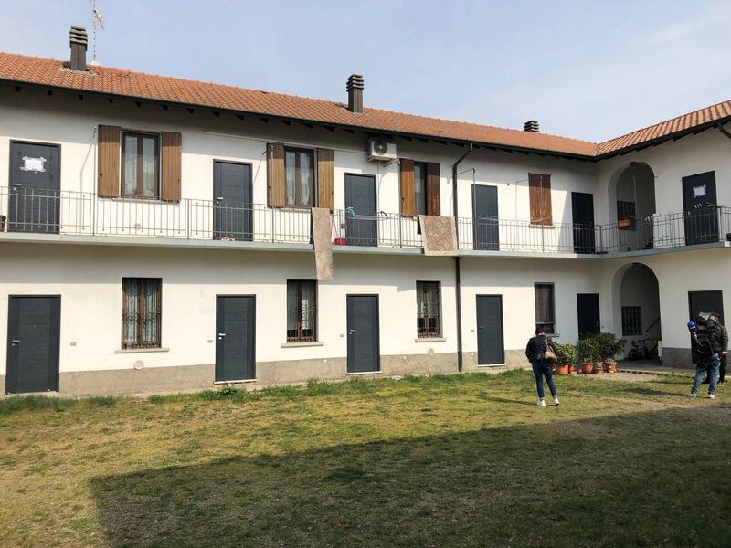 La palazzina in cui vivevano Fontana e Maltesi