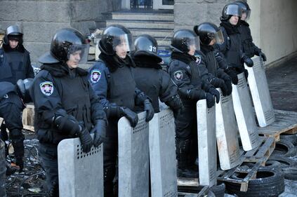 Kiev, la milizia anti-Maidan 13
