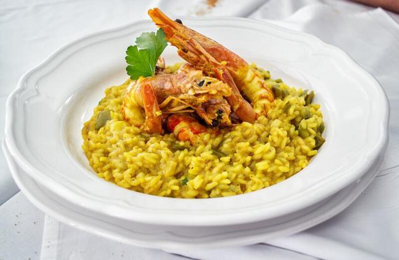 Rivisitazione del risotto giallo