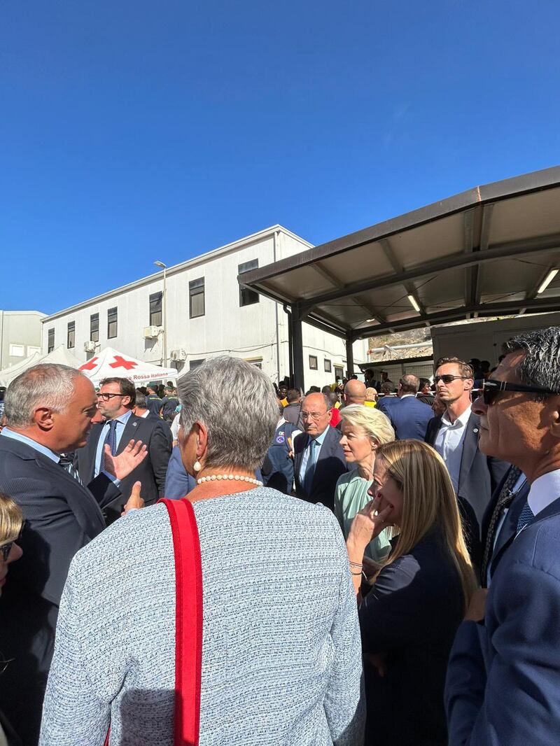 Giorgia Meloni e Ursula von der Leyen in visita a Lampedusa 7