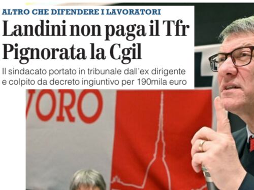 “Landini predica bene, ma razzola male…”. Scoppia la bufera sul leader della Cgil