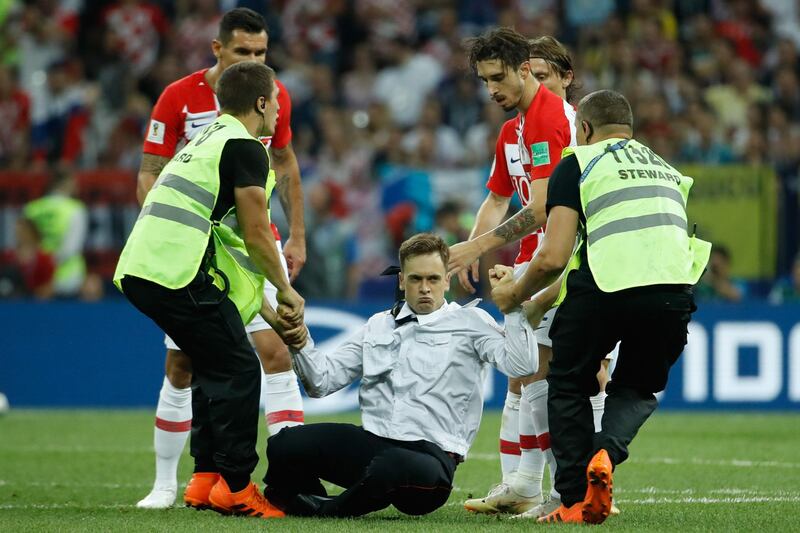 Invasione di campo durante la finale dei Mondiali 2