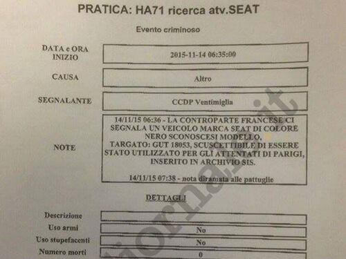 Ecco la nota di ricerca della Seat nera
