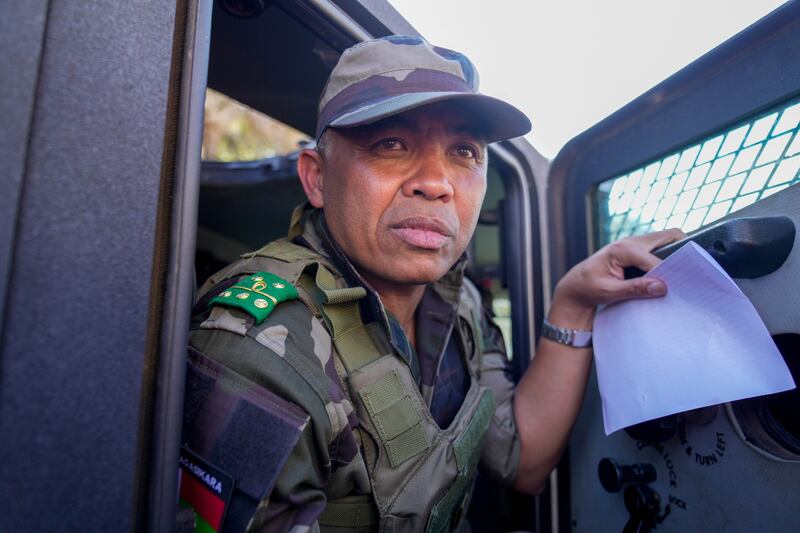 Il colonnello Michael Randrianirina, capo dell'unità Capsat e nuovo leader del Madagascar