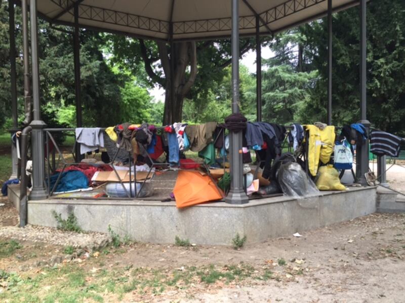 Milano, Giardini Montanelli nel degrado 2