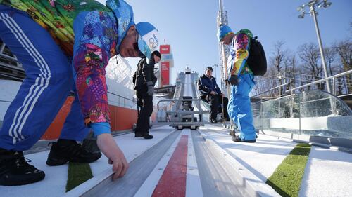 La preparazione delle piste di Krasnaya Polyana per i Giochi di Sochi 7