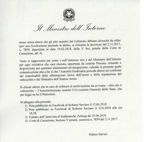 Querela Salvini a Saviano4