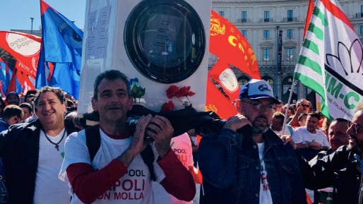 Whirlpool Napoli, lo sciopero degli operai 3