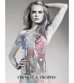 Cara Delevigne si spoglia contro il bracconaggio 5