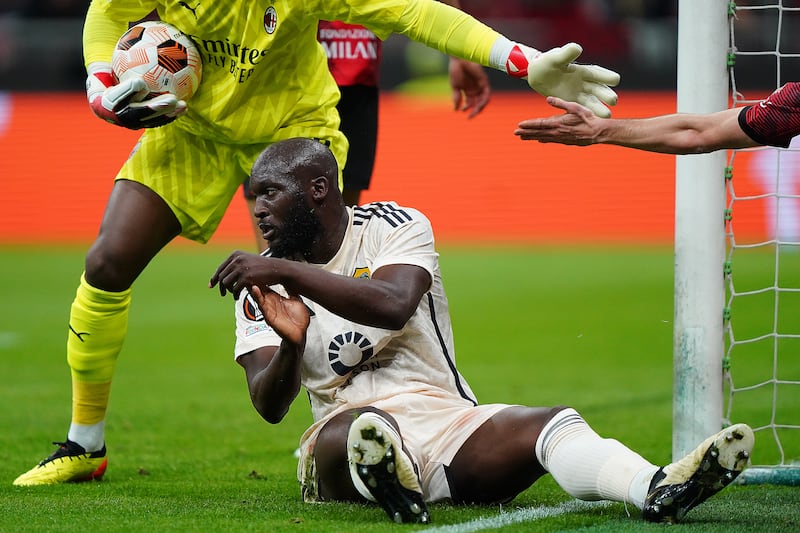 Lukaku Maignan Milan Roma