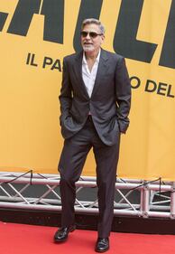 George Clooney a Roma per la premiere italiana di "Catch-22" 2