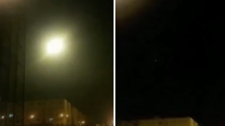 Un lampo nel cielo di Teheran: "Ecco il missile che colpisce l'aereo"
