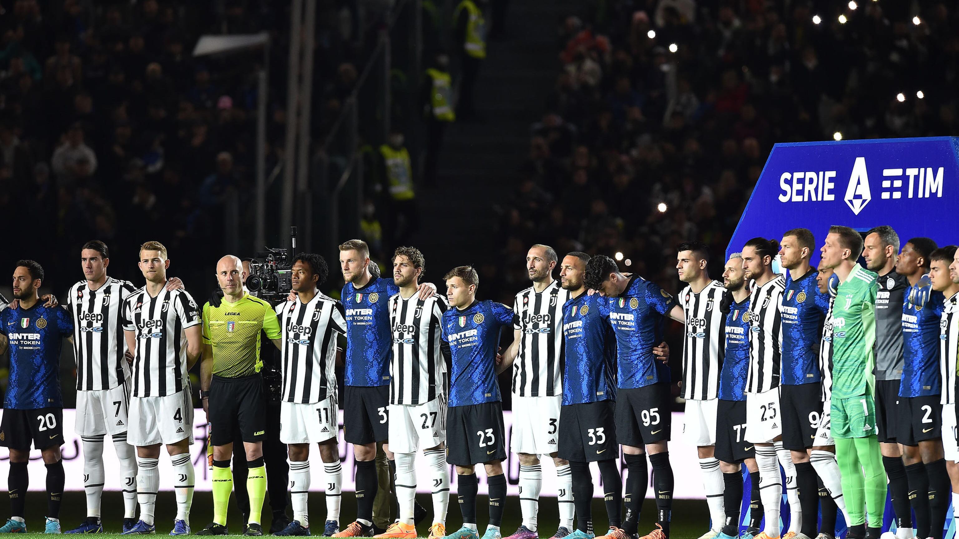 "Imagine" risuona all'Allianz Stadium: brividi prima di Juventus-Inter
