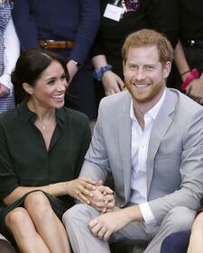 Meghan Markle felice con il Principe Harry 1