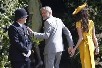 Royal Wedding: George Clooney e Amal alle nozze 6