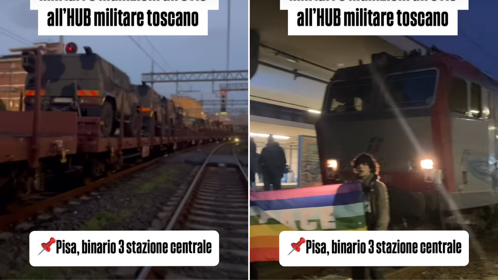 Antagonisti sui binari, fermato un convoglio con mezzi militari