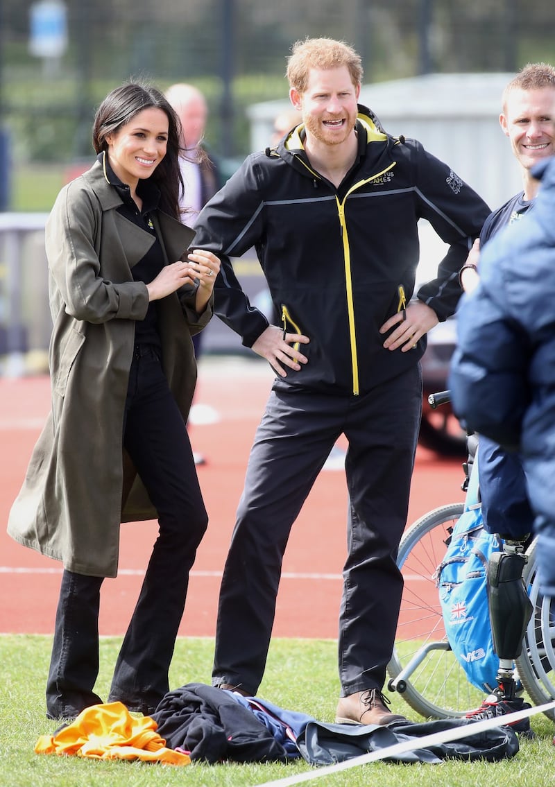 Meghan Markle con il Principe Harry agli Invictus Games 15