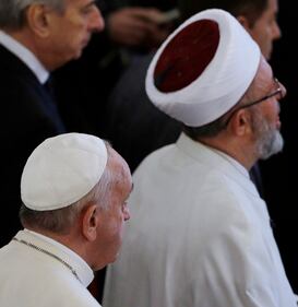 Il Papa nella Moschea blu di Istanbul 6
