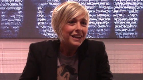 Nadia Toffa nello studio di "Openspace" 4