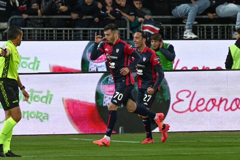 Gaetano celebrazione Cagliari Juventus