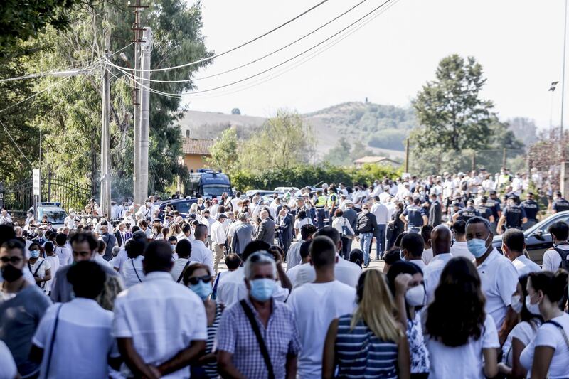 I funerali di Willy al campo sportivo di Paliano 6