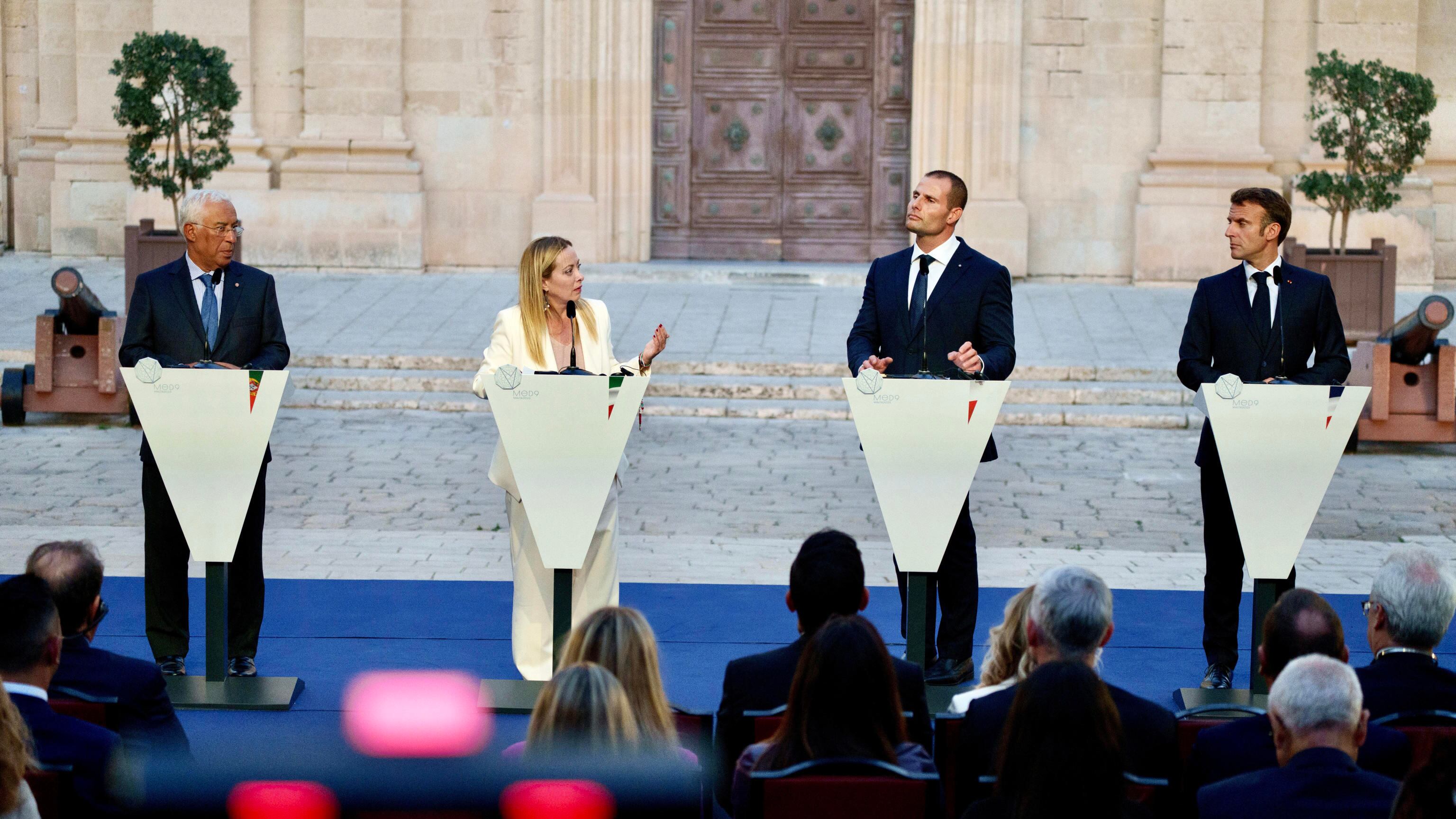 "D'accordo con Giorgia, nel Mediterraneo siamo uniti". Lo schiaffo del Med9 alla Germania