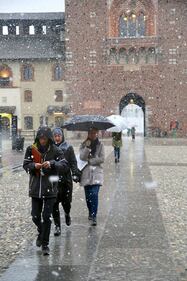Anche Milano questa mattina si è svegliata sotto la neve 8