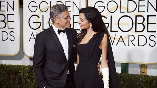 Amal e George Clooney ai Golden Globe 3