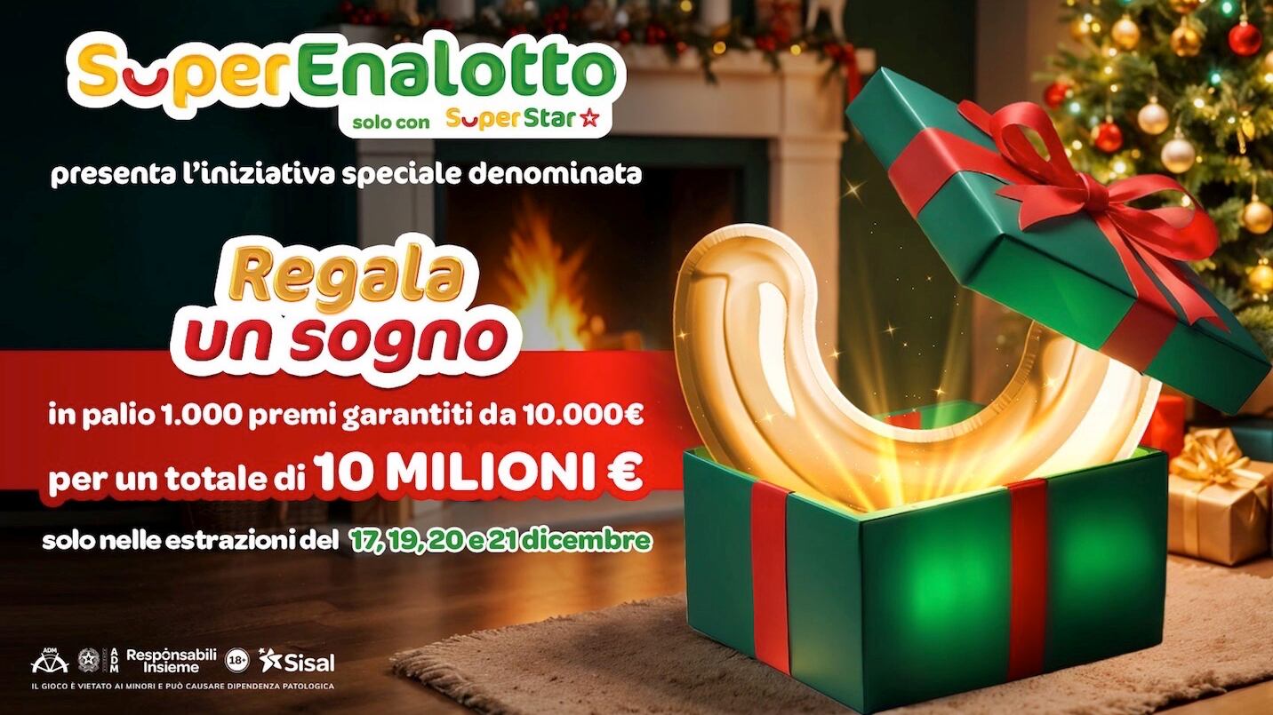 "Regala un sogno" con SuperEnalotto Superstar