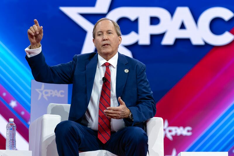 L'Attorney General del Texas Ken Paxton al CPAC 2024