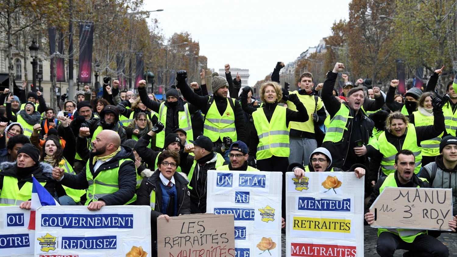 Gilet gialli a Bruxelles: scontri e 60 fermi