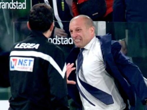 "Che c...": la frase di Allegri un attimo prima del rigore